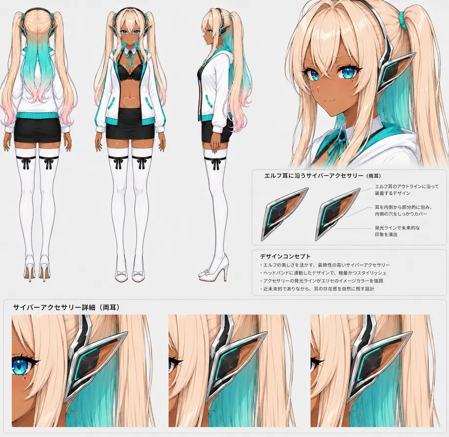ヘッドホン詳細図