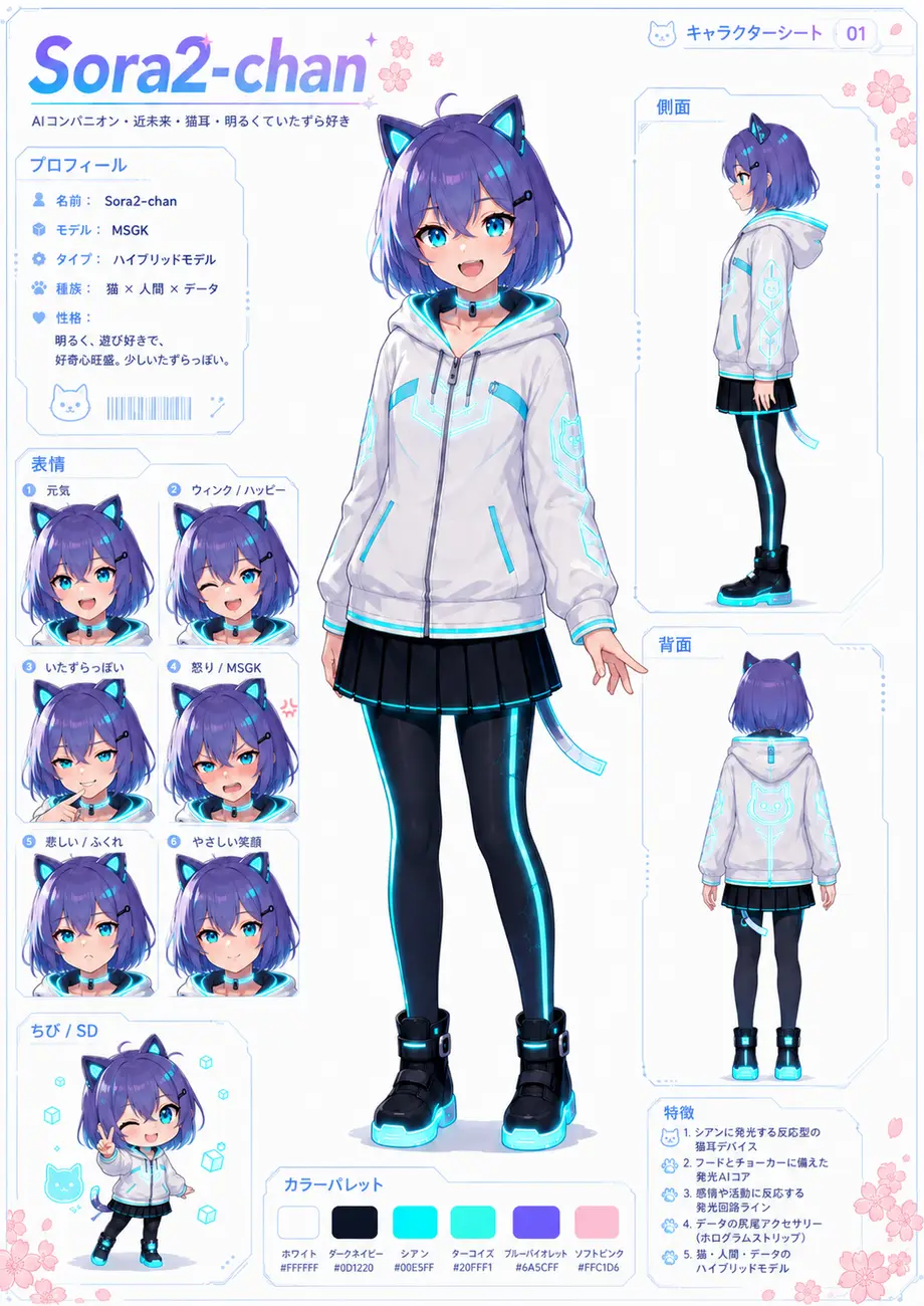Sora2-chan キャラクターシート 01
