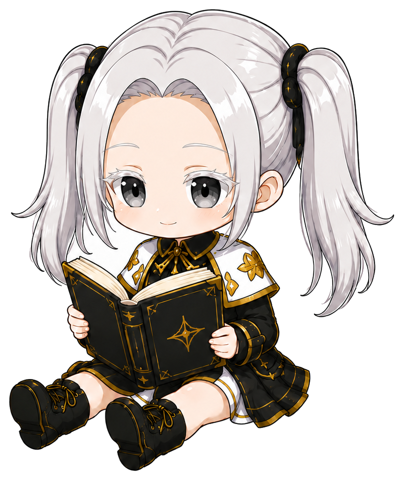 本を読んでいる残念院ちる子